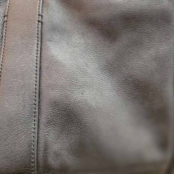 J. Crew Montauk Black Leather Tote Bag - Picture 8 of 12